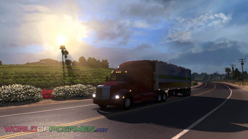 American Truck Simulator 2016 Free Download Latest PC Game By worldof-pcgames.net