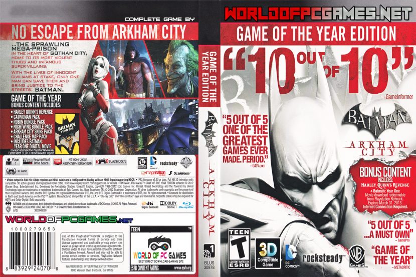 Batman Arkham City Free Download PC Game By worldof-pcgames.net