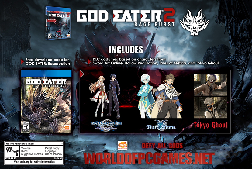 God Eater 2 Rage Burst Free Download PC Game By worldof-pcgames.net