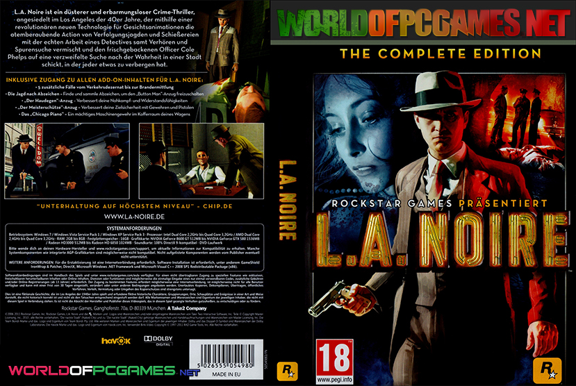 L.A Noire Free Download PC Game By worldof-pcgames.net