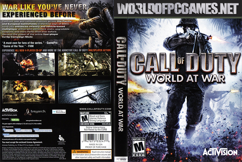 Call Of Duty World At War Free Download PC Game By worldof-pcgames.net