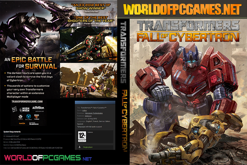 Transformers Fall Of Cybertron Free Download PC Game By worldof-pcgames.net
