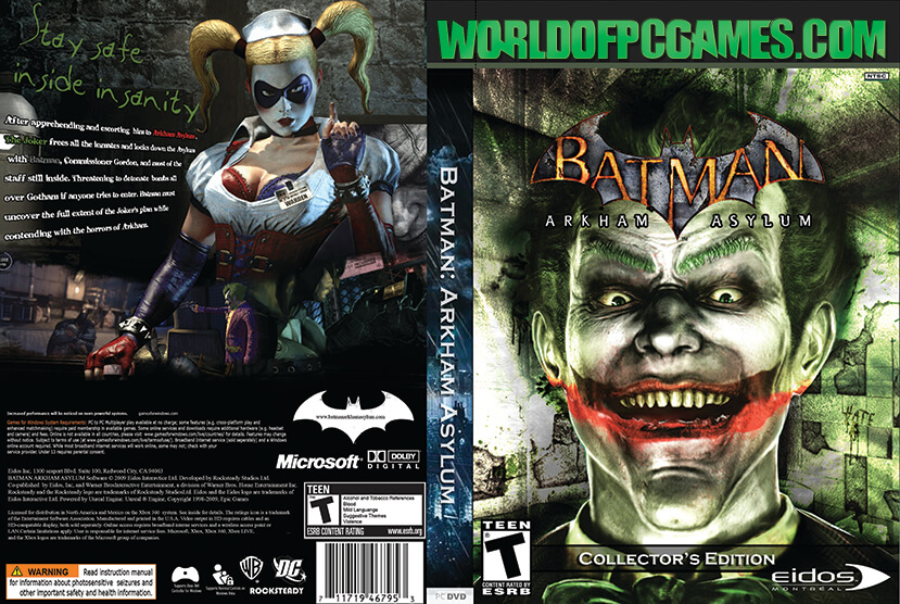 Batman Arkham Asylum Free Download PC Game By worldof-pcgames.netm
