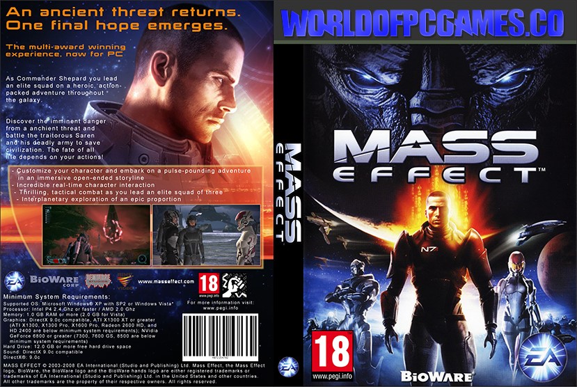 Mass Effect Free Download PC Game By worldof-pcgames.net