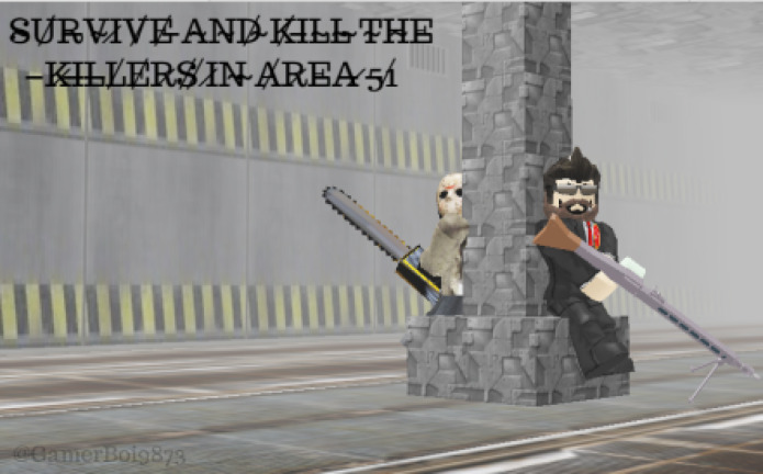 Survive And Kill The Killers In Area 51 Free Overpowered Gui Give All Guns Morph Into A Zombies Roblox Script